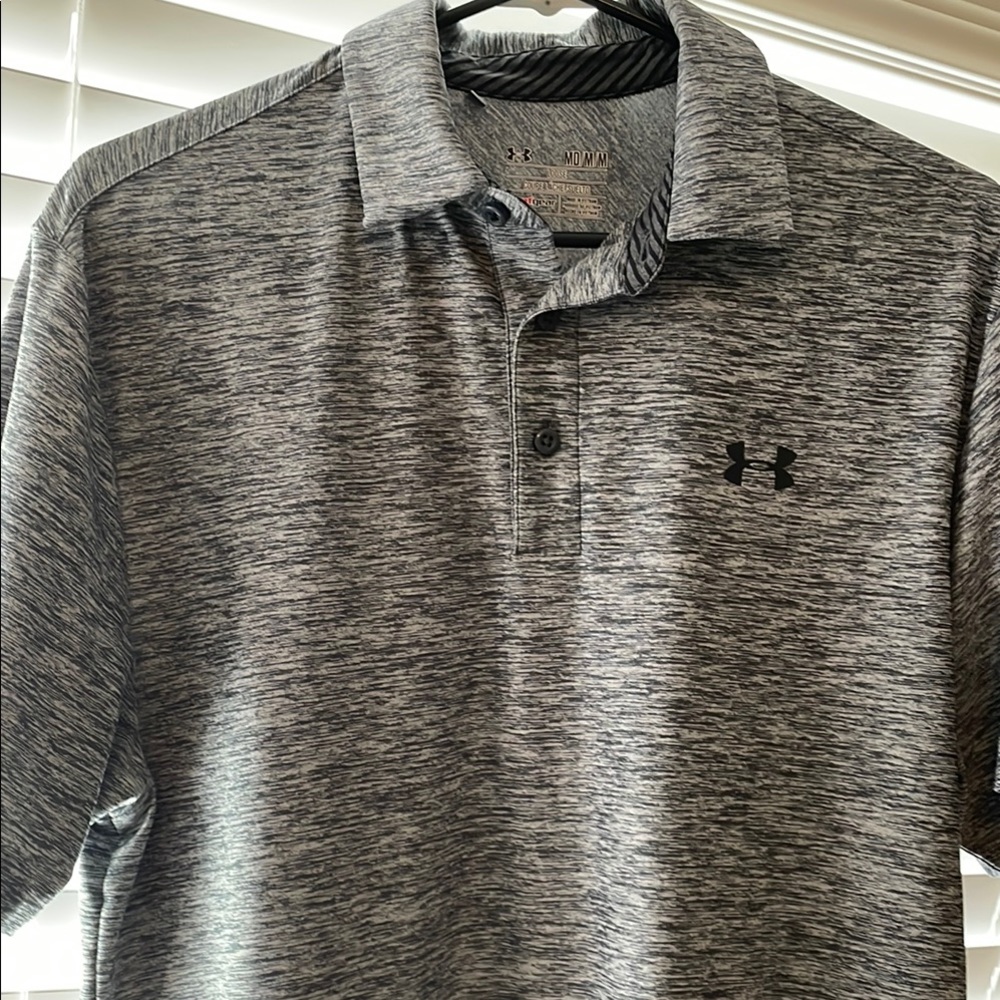 Under Armour Men's Gray Polo Shirt